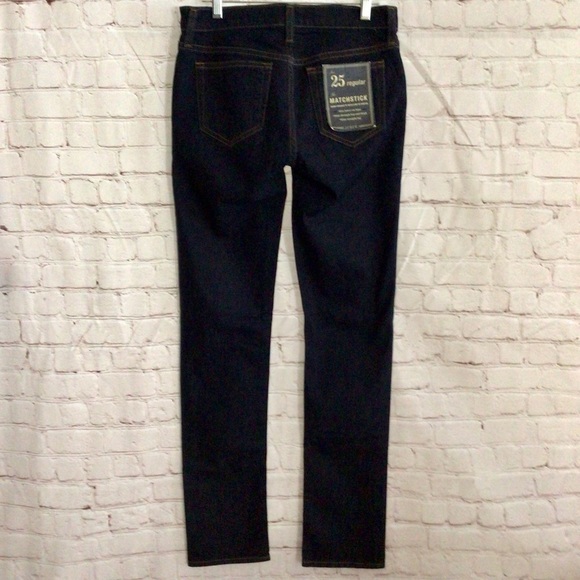 J. Crew Matchstick Skinny Straight Dark Wash Jeans - Size 25 Regul… - Picture 4 of 11